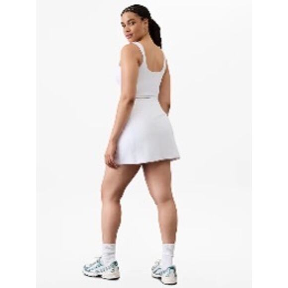 ATHLETA Salutation Stash High Rise 14 1/2 Skort White Size Medium Pockets Active - Picture 8 of 14